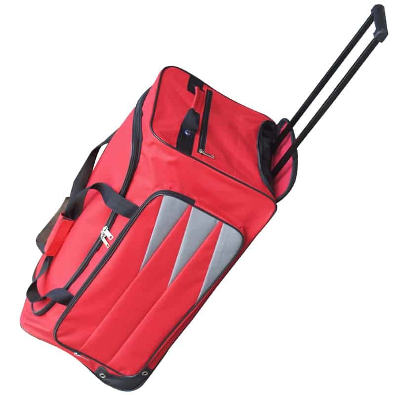 600D Trolley bag in rood & grijs