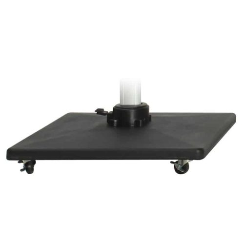 Parasolvoet 90kg met wielen (80x80cm) antraciet
