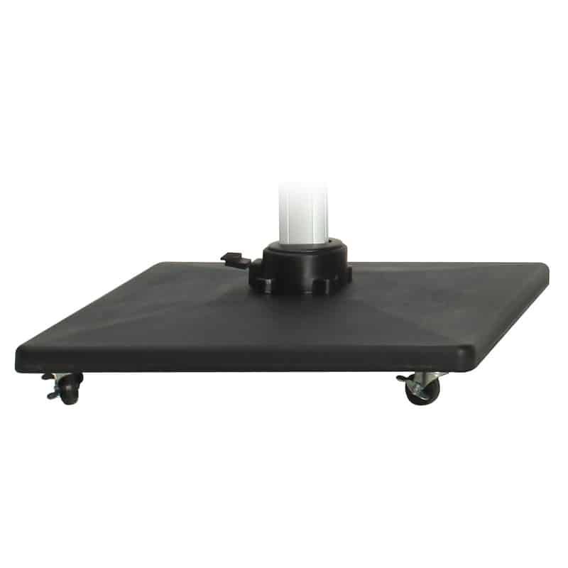 Parasolvoet 90kg met wielen (80x80cm) antraciet