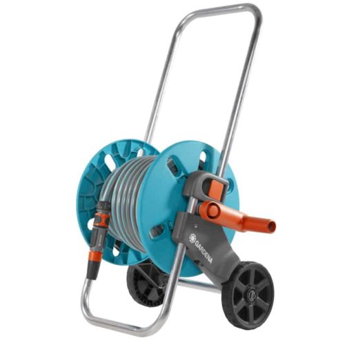 Gardena Slangenwagen M +20m. aquaroll gemonteerd