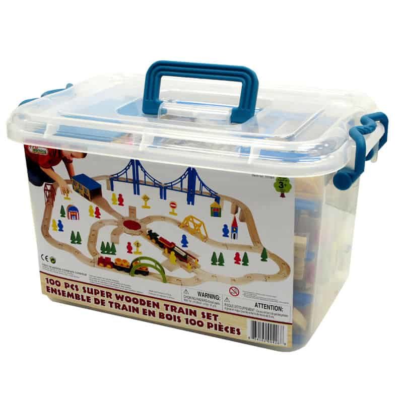 Super houten treinset - Afbeelding 2