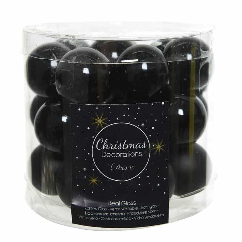 Kerstbal glas glans-mat 25mm - Afbeelding 6
