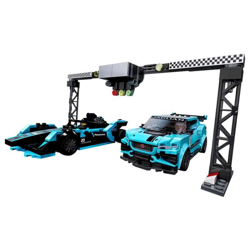 Lego Speed Champions: Formula E Panasonic Jaguar Racing GEN2 car & Jaguar I-PACE eTROPHY - Afbeelding 2