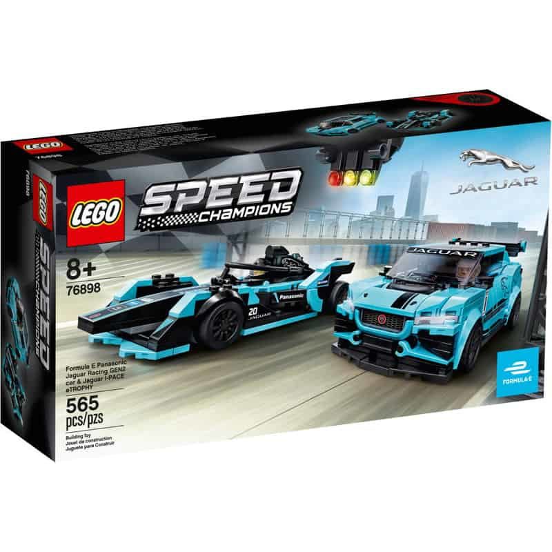 Lego Speed Champions: Formula E Panasonic Jaguar Racing GEN2 car & Jaguar I-PACE eTROPHY
