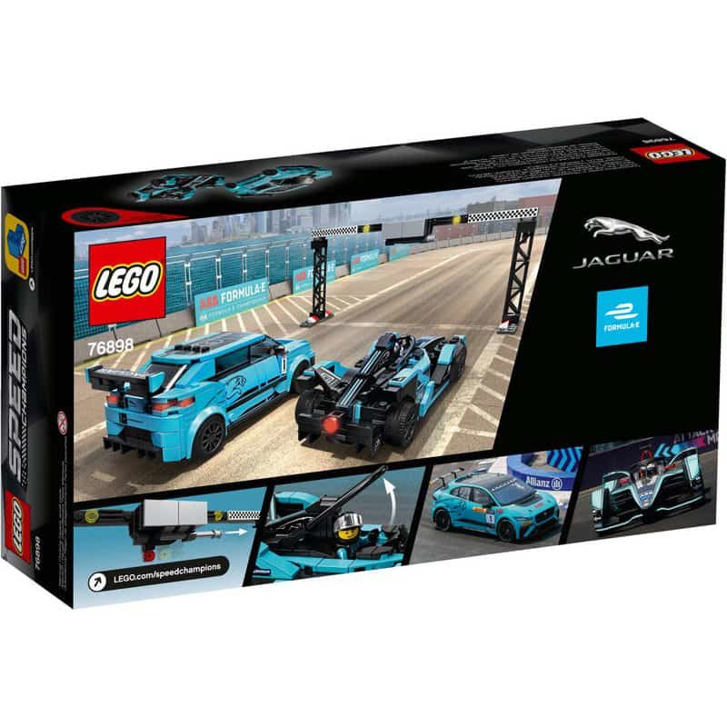 Lego Speed Champions: Formula E Panasonic Jaguar Racing GEN2 car & Jaguar I-PACE eTROPHY - Afbeelding 6