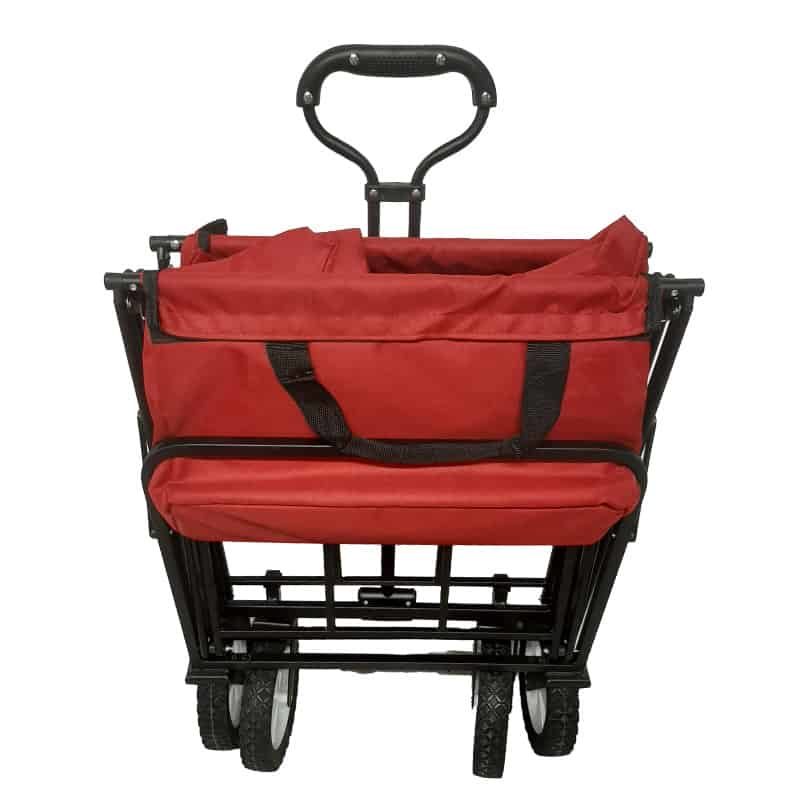 Bolderkar rood met zwart stalen frame - Afbeelding 2