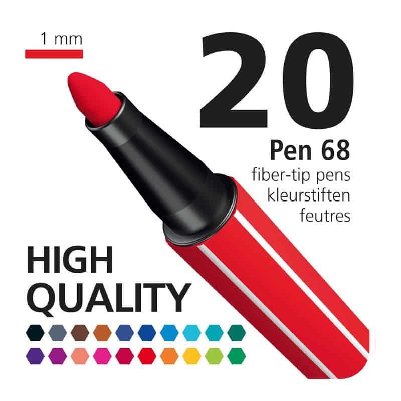 Stabilo Pen 68 Colorparade light (red/blue) - Afbeelding 4