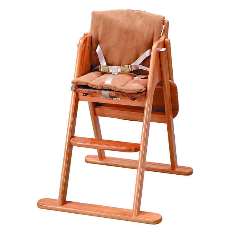 Hoge Kinderstoel in zeeland pine natural - Afbeelding 2