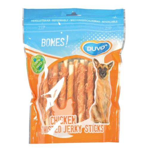 Duvo+ Twisted chicken jerky sticks 12,5cm - 360g