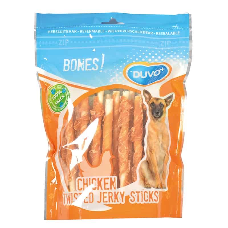 Duvo+ Twisted chicken jerky sticks 12,5cm - 360g