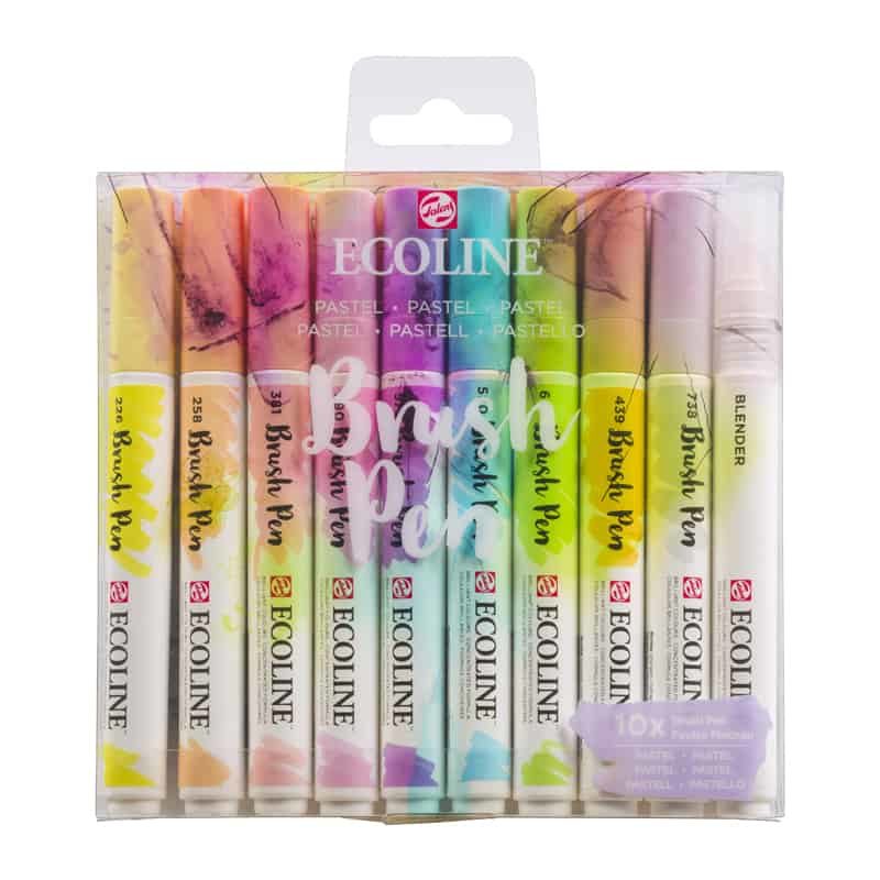 Talens Ecoline Brushpen - Pastel set (10st)