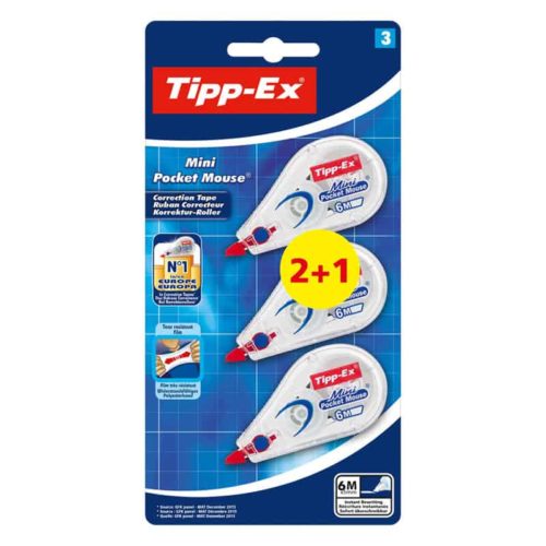 Tipp-Ex Mini Pocket muis (2+1 GRATIS)