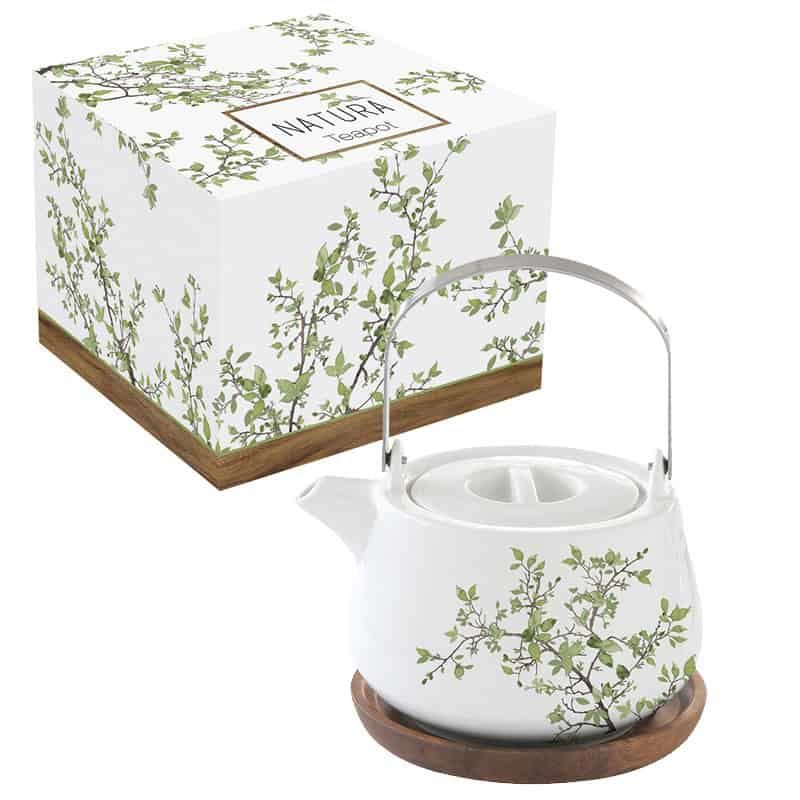 Easy Life Theepot met houten onderzetter 75cl