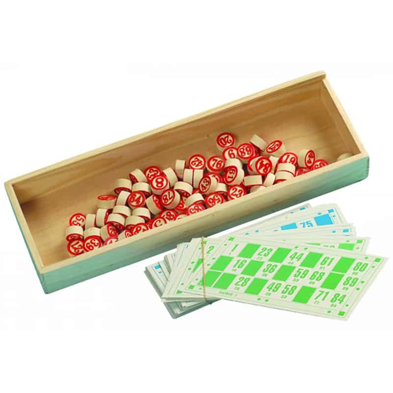 Bingo spel in hout