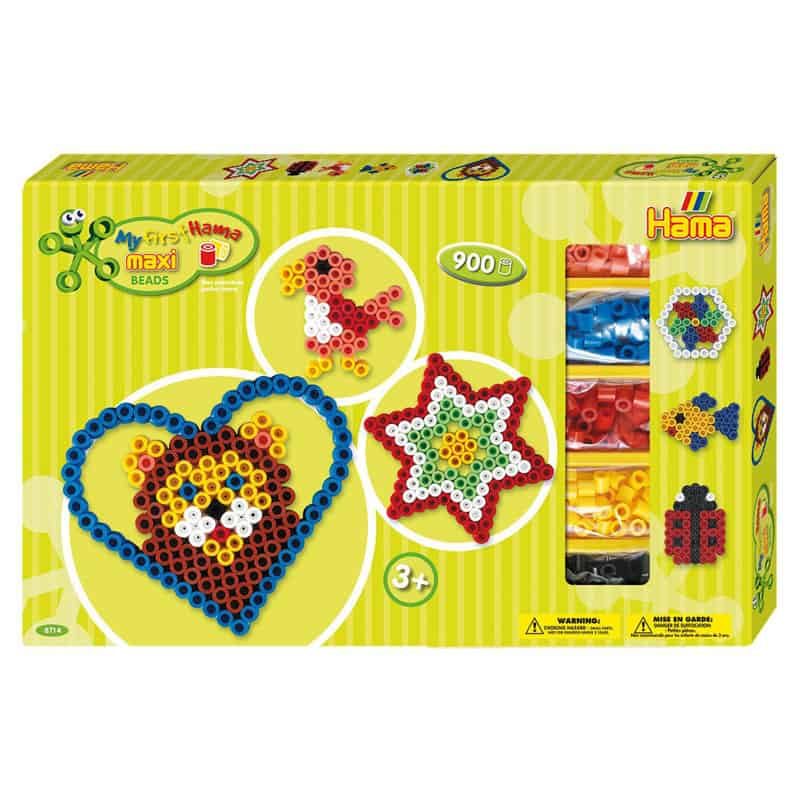 Hama Maxi parels geschenkdoos 900 st. + 2 pinborden