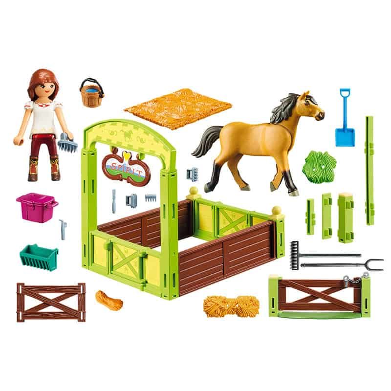 Playmobil® Spirit: Lucky & Spirit met paardenbox (9478) - Afbeelding 2