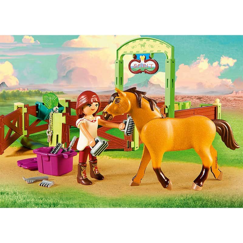 Playmobil® Spirit: Lucky & Spirit met paardenbox (9478) - Afbeelding 4