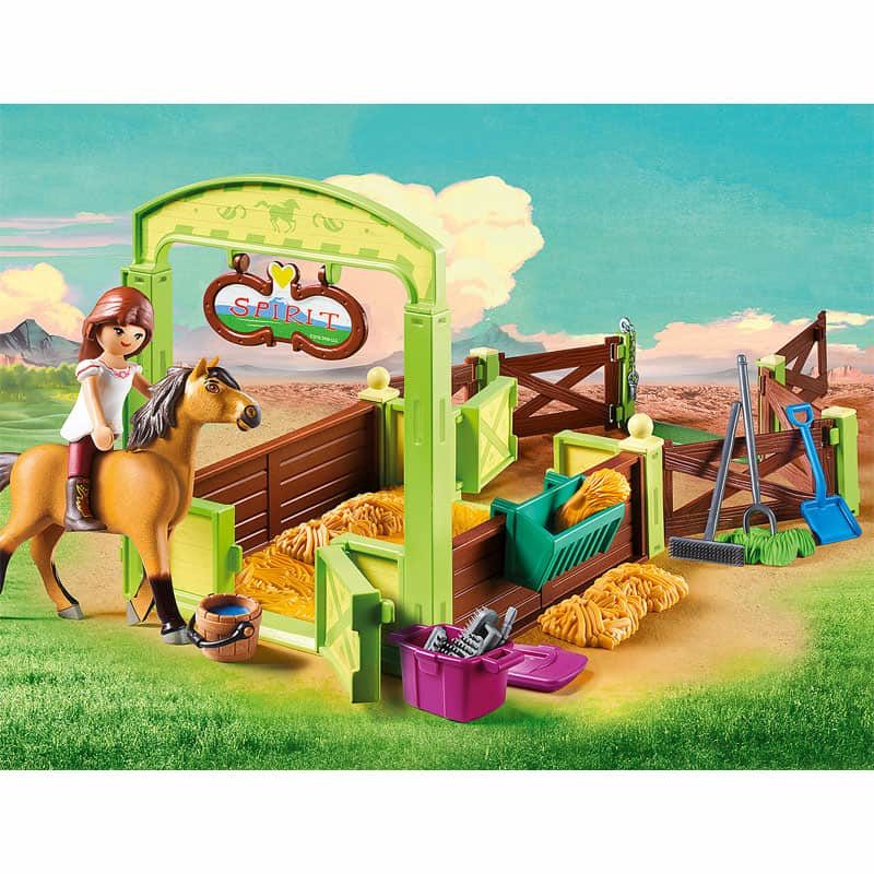 Playmobil® Spirit: Lucky & Spirit met paardenbox (9478) - Afbeelding 3