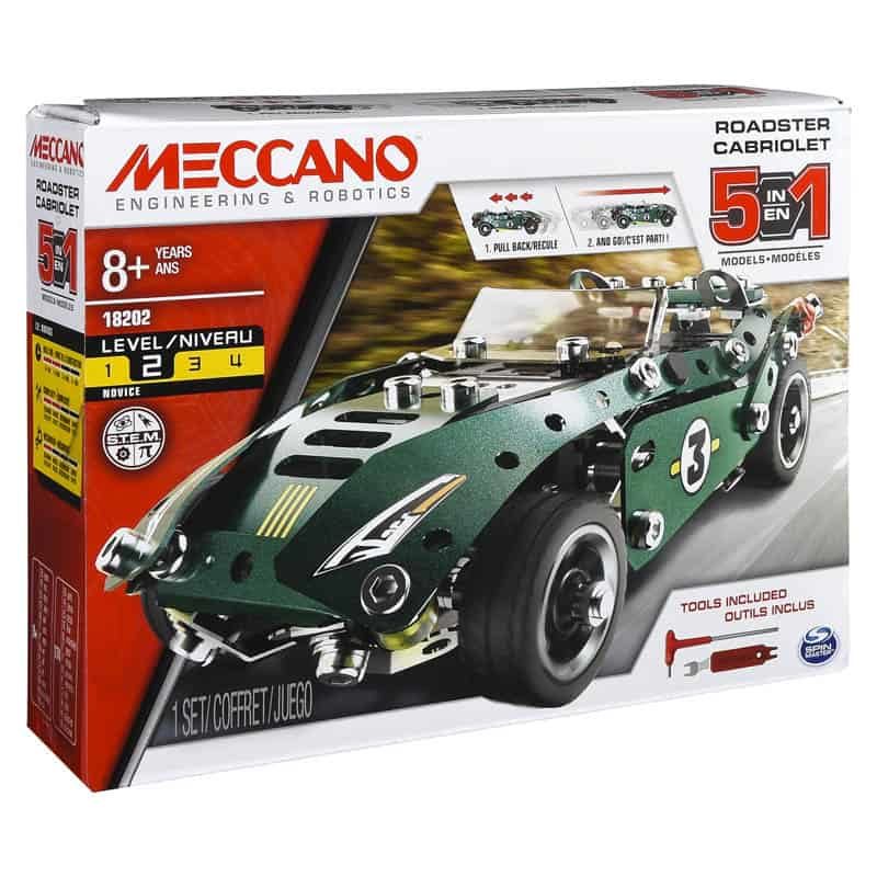 Meccano 5 in 1 modelset pull-back
