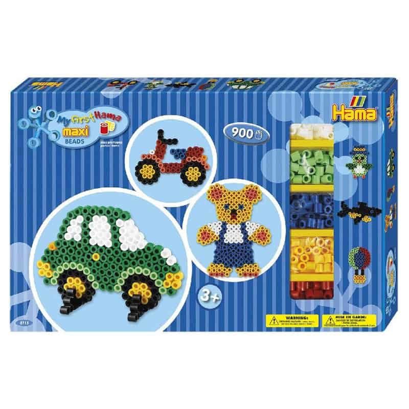 Hama Maxi parels geschenkdoos 900 st. + 2 pinborden (blauw)