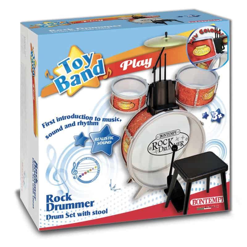 Drum set "Rock Drummer" met krukje - Afbeelding 2