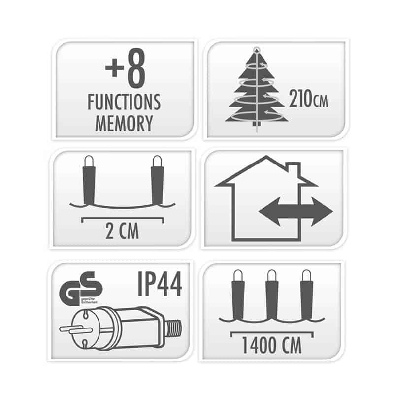 Microcluster 14M met 700 LED multikleur - Afbeelding 3