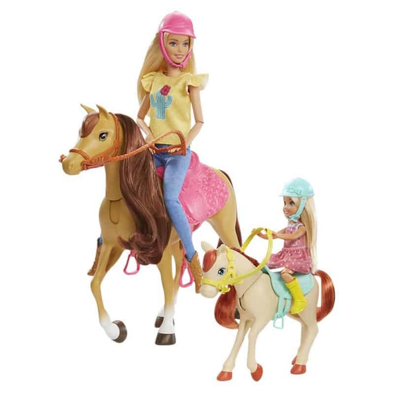 Instituut tempo hoofd Barbie & Chelsea met paarden - Happyland