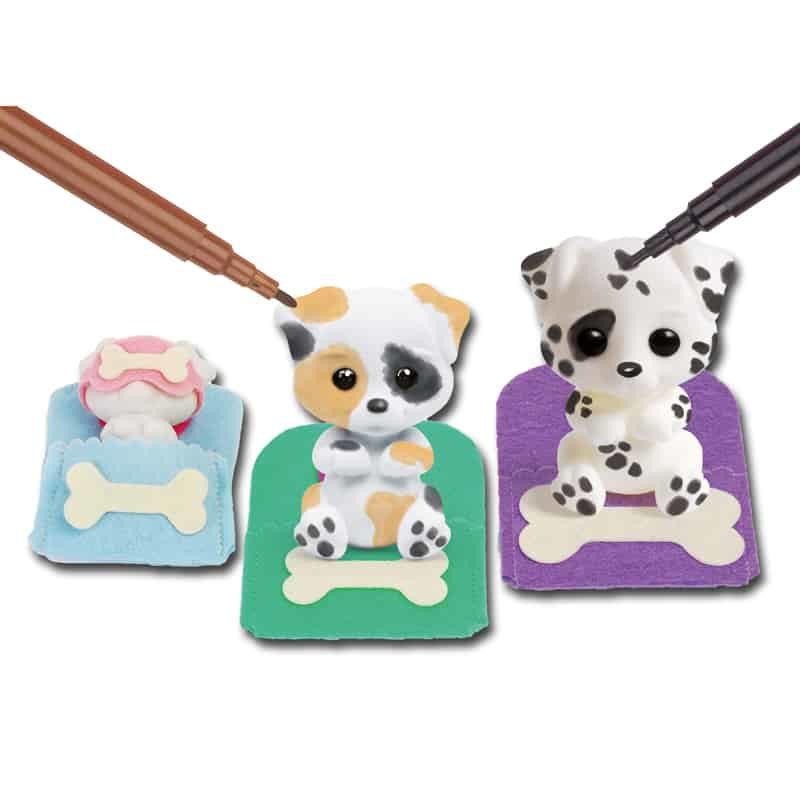 Fuzzikins 3 hondjes met bedje - Afbeelding 6