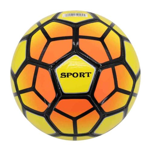 Voetbal size 5 in TPU neon geel/oranje