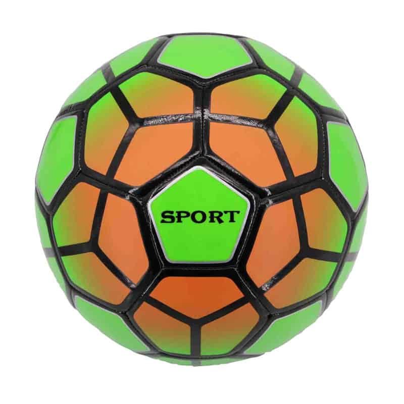 Voetbal size 5 in TPU neon groen/oranje