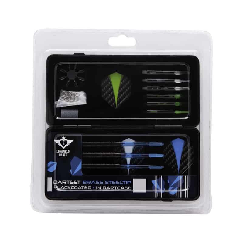 Darts Longfield steel set black coated - Afbeelding 2