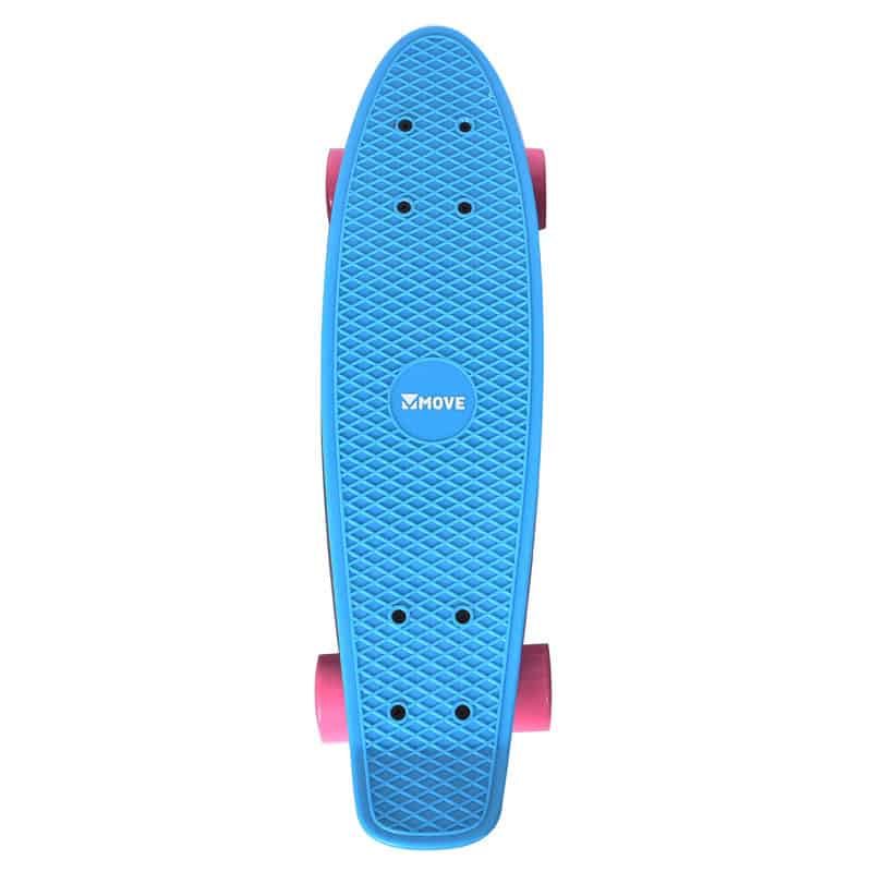 Maple Leaf Old school retro skateboard 55cm sky blue