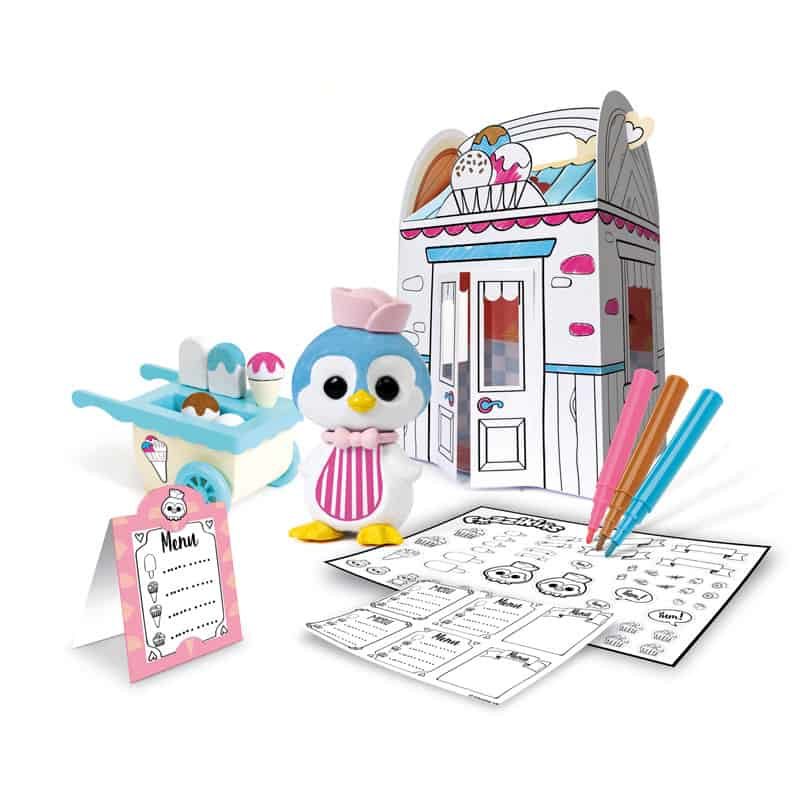 Fuzzikins Fuzzi Straat ijssalon met Pinguïn - Afbeelding 3
