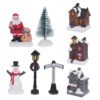 Kerstdorp 10-delig met LED - Afbeelding 3