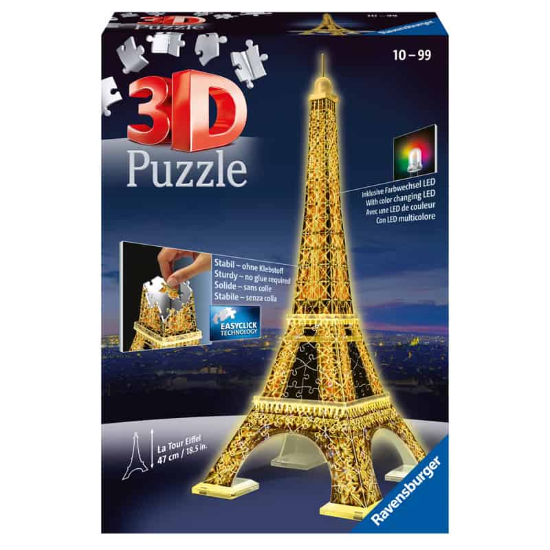 Ladder vijver Banyan Ravensburger 3D Puzzel Eifeltoren Night Edition - Happyland