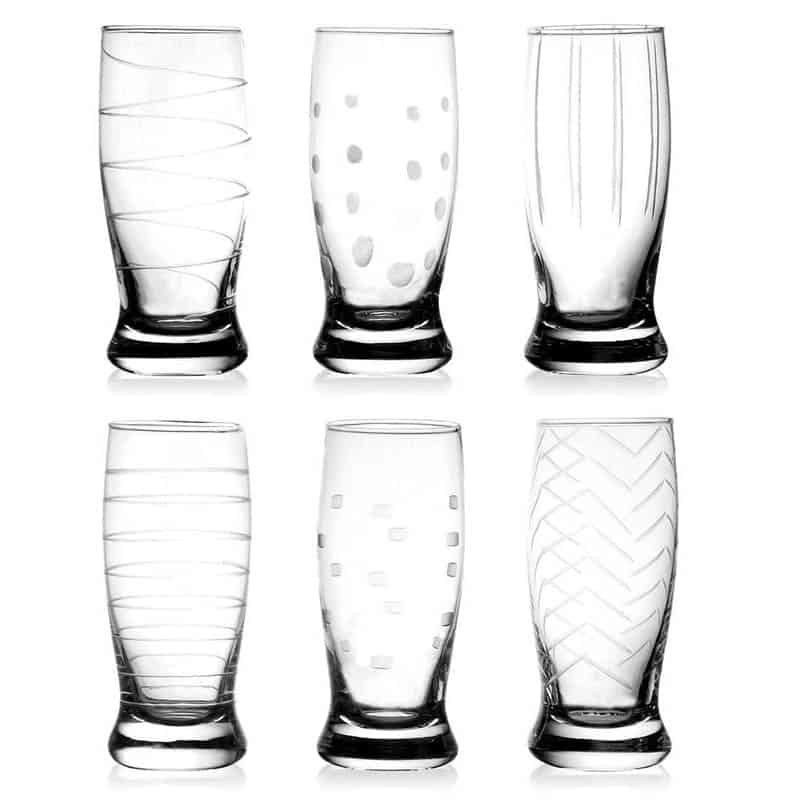 Set 6 glazen apero 4xh9cm