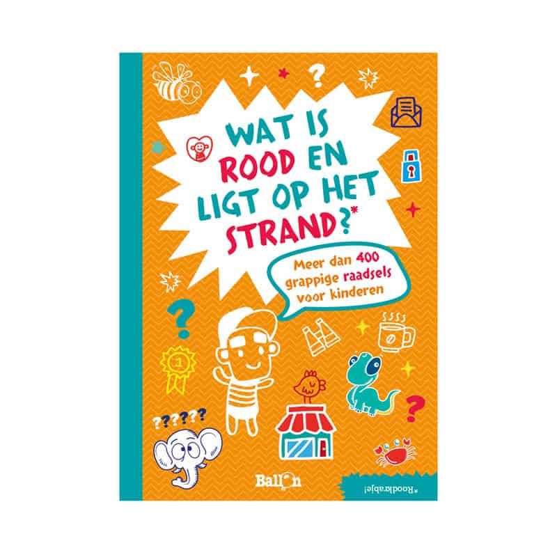Raadselboek - Wat is rood en ligt op het strand?