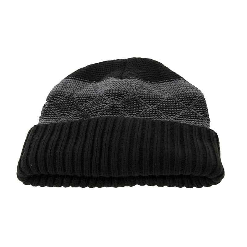 Muts mannen gebreid grijs/navy/zwart