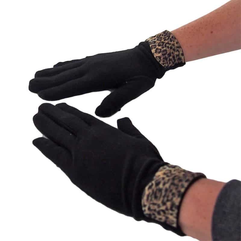 Handschoenen dames luipaard