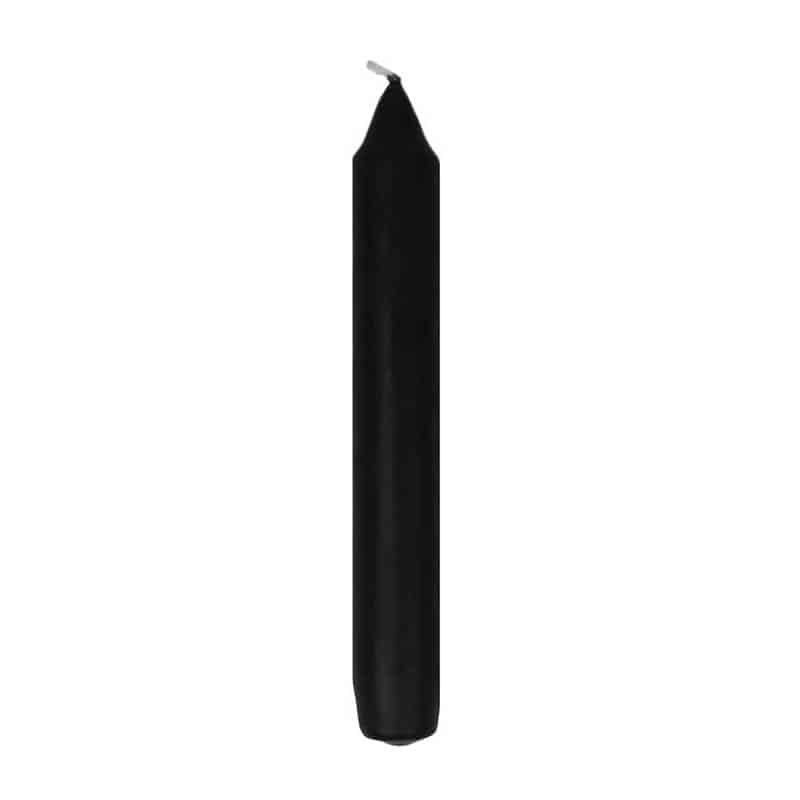 Mini Taper kaarsen (8 stuks) zwart