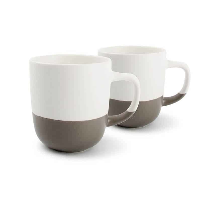 Nooz beker (37cl) dip grijs - 2 stuks
