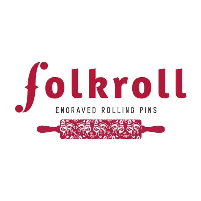 Folkroll deegrol (23cm) hout - Hond - Afbeelding 2