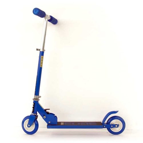 Cruiser scooter blauw met grote wielen
