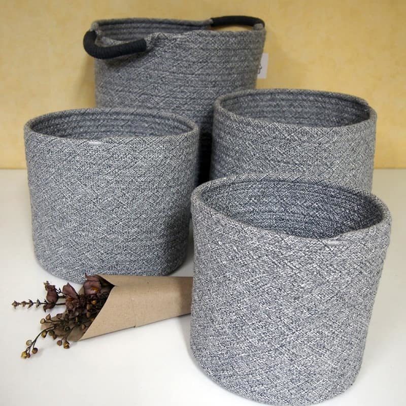 Mand stof 38xH40cm met handvatten - Afbeelding 2