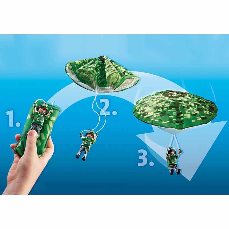 Playmobil City Action: Politiehelicopter - Parachute achtervolging - Afbeelding 4