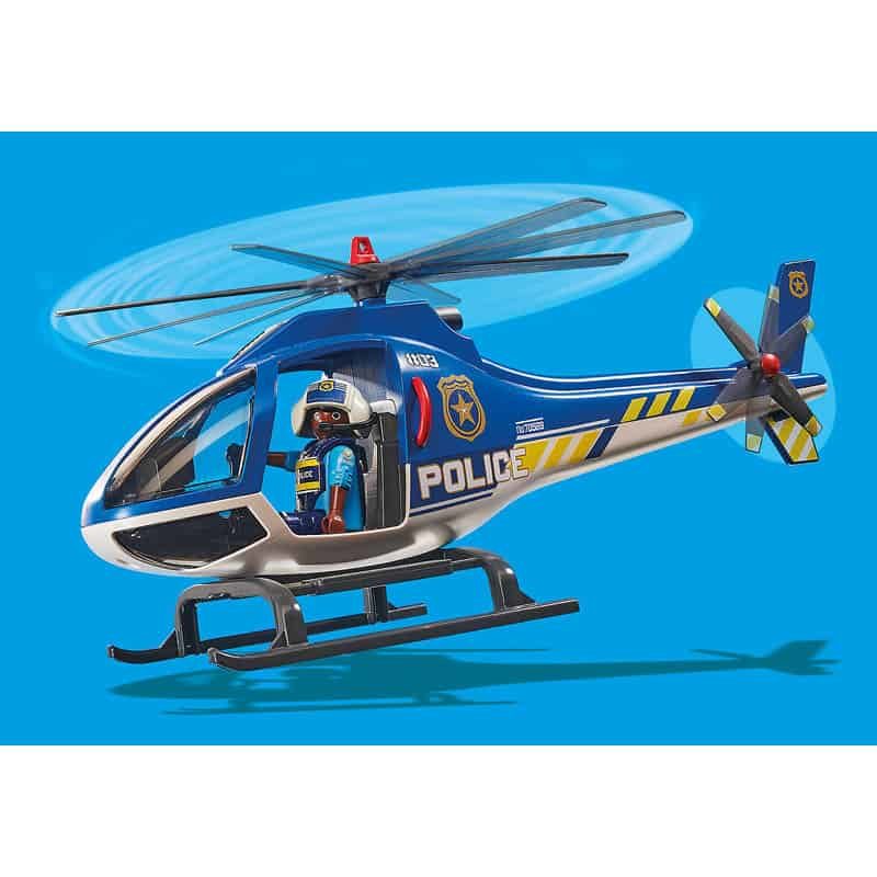 Playmobil City Action: Politiehelicopter - Parachute achtervolging - Afbeelding 3