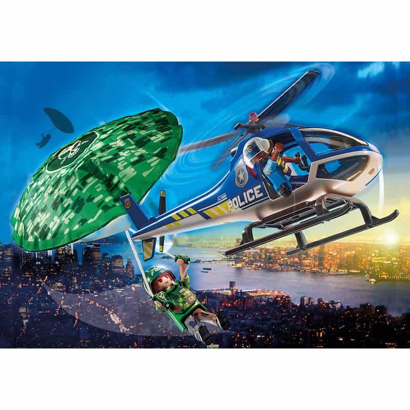 Playmobil City Action: Politiehelicopter - Parachute achtervolging - Afbeelding 2