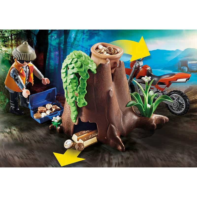 Playmobil City Action: Politie SUV - Achtervolging van de schattenrovers - Afbeelding 5
