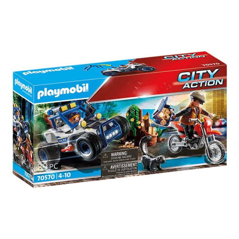 Playmobil City Action: Politie SUV - Achtervolging van de schattenrovers