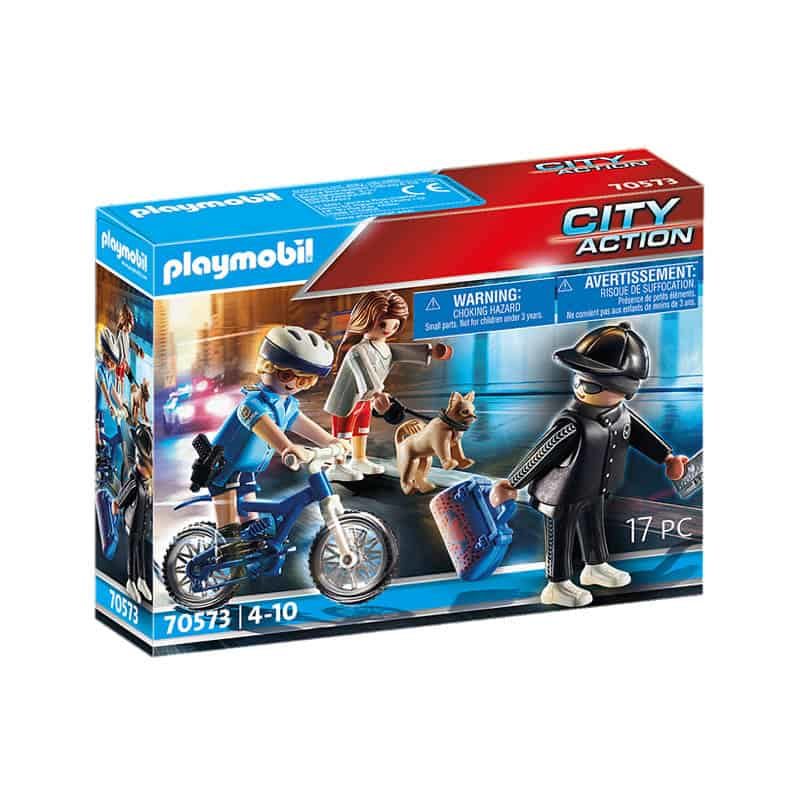 Playmobil City Action: Politiefiets - Achtervolging van de zakkenroller